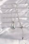 316L Steel Silver Color White Enamel Girl Figure Tarot Necklace - 2