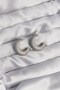 Brass Silver Color Zircon Stone Half Hoop Earrings