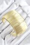 Brass Wire Wrapped Model Gold Color Women's Bracelet - 2