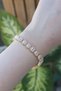 Vip Series Brass Zircon Stone Gold Color Square Waterway Model Bracelet - 2