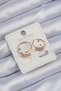 Xuping Rose Color Zircon Stone Waterway Earrings