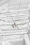 316L Steel Chain Silver Color Lock Key Model Zircon Stone Women's Necklace - 2