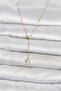 Brass Gold Color Elevator Model Women's Necklace