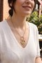 Gold Color Paperclip Chain Clover Model Women's Necklace - 2
