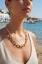 Gold Color Brass Tiffany Model Women's Necklace - 2
