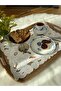49X35Cm Embroidered Cut-Out Hole Tray Cover. Peony Model - 5