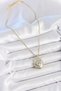 316L Steel Gold Color Chain Zircon Stone Phoenix Embroidered Open Model Women's Necklace - 3