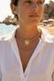 Güneş Model Gold Color Choker Women's Necklace - 2