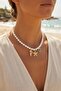Sea Breeze Pearl Charm Necklace