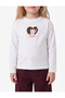 Cotton Long Sleeve Crew Neck Cat Printed T-Shirt - 2