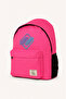 Unisex Backpack with Embroidered Front and Laptop Compartment, School Bag, Back to School, Fuchsia Backpack - 2