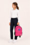 Unisex Backpack with Embroidered Front and Laptop Compartment, School Bag, Back to School, Fuchsia Backpack - 5