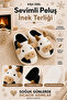 Cow Figured Embroidered Winter Unisex House Slippers Non-Slip Silent Sole