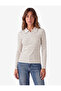 Slim Fit Long Sleeve Half Zip Polo Collar Striped T-Shirt - 2