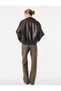 Normal Waist Long Straight Leg Denim Trousers with Pockets and Buttons - Longer Straight Fit Jeans - 4