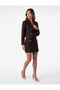 Sheep Wool Blend Button Detailed Double Breasted Collar Crop Tweed Jacket with Pockets - 3