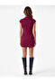Hakim Collar Short Sleeve Regular Fit Embroidered Bodycon Mini Dress - 4