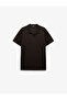 Regular Fit Short Sleeve Pique Fabric Cotton Polo Neck T-Shirt - 5