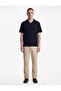 Regular Fit Short Sleeve Cotton Polo Neck T-Shirt