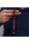 Red Crimped Amber Prayer Beads with Metal Tassels - 4