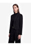 Regular Fit Wide Collar Long Sleeve Buttoned Blazer Jacket - 2