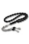 6 X 10 mm Russian Rosary with Silver Tassels
