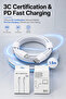 كابل شحن سريع USB-C إلى Lightning PD بطول 1.5 متر لأجهزة Apple iPhone 14 13 12 11 iPad - 5