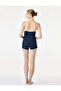 Lace Detailed Bowknot Comfortable Cut Camisole Polka Dot Viscose Shorts Pajama Bottoms - 4