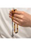 Silver Kazaz Tasseled Tight Amber Rosary - 4
