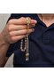 Metal Tasseled Barley Cut Crimping Amber Rosary - 4
