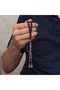 Metal Tasseled Barley Cut Rosary - 4