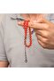 Silver Ball Kazaz Tassel Round Clasp Amber Prayer Beads - 4