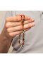 Silver Ball Kazaz Tassel-Adorned Tightened Amber Prayer Beads - 3