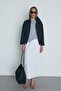 White Nora Washable Gabardine Skirt - 2