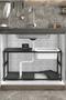 Expandable Adjustable Shelf Organizer with Plastic Baskets for Kitchen and Bathroom - 5