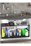 Expandable Adjustable Shelf Organizer with Plastic Baskets for Kitchen and Bathroom - 2