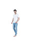 V Neck T Shirt for Men 100% Combed Cotton , White - 5