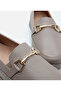 Women's Leather Mink Buckle Loafer - 5