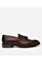 Men's Leather Brown Tassel Detailed Classic Loafer