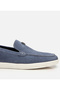 Men's Suede Leather Blue Loafer - 7