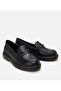 Genuine Leather Black Women's Buckle Loafer - 2