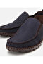 Genuine Leather Navy Blue Men's Casual Shoes - 4