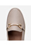 Women's Leather Mink Buckle Loafer - 4
