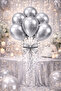 Silver Chrome Balloon 7 Pieces 12Inch - 2