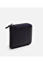 Men's Leather Navy Blue Wallet - 2