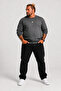 Large Size Crew Neck Classic Sweat 23216 ANTHRACITE
