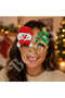 Christmas Glasses Snowman Pine Tree