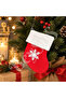 Christmas Pine Ornament Socks Red 18cm - 3
