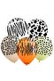 Safari Patterned Colorful Printed Balloons 10 Pcs - 3