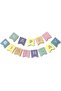 70 Macarons Balloon 1 Cloud 3 Star Foil Balloon Party Rainbow Birthday Colorful Chain Set - 5